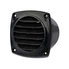 Cool Components™ Cabinet Vent Fan with Power Supply - Black 