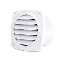 Cool Components™ Cabinet Vent Fan with Power Supply - White 