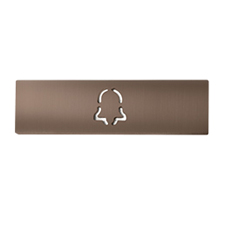 DoorBird™ D21x Video Door Station Engraved Nameplate | Bronze 