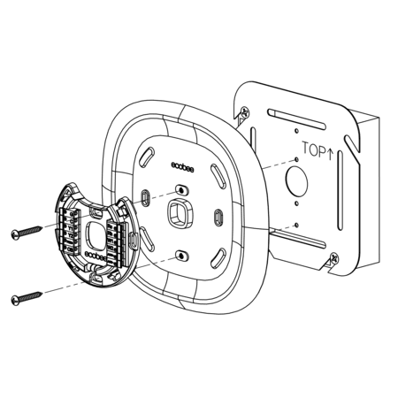 ecobee Junction Box Adapter Plate 