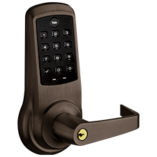 Yale nexTouch Push Button Z-Wave Door Lock - Dark Oxidized Satin Bronze 