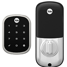 Yale Touch Screen Z-Wave Plus Deadbolt - Satin Nickel 