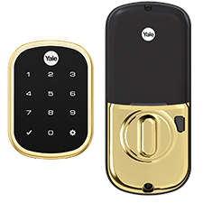 Yale SL Touch Screen Deadbolt   - Bright Brass 