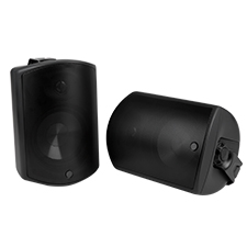 Episode® All-Weather Series Surface Mount Speakers (Pair) - 6' | Black 