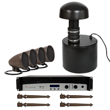 EpisodeÂ® Landscape Series Kit with 4 - 4' Satellite Speakers, Amplifier, Subwoofer and Accessories 