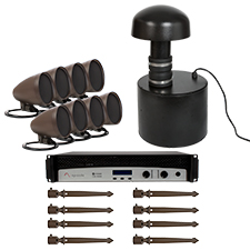 EpisodeÂ® Landscape Series Kit with 8 - 4' Satellite Speakers, Amplifier, Subwoofer and Accessories 