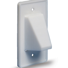 Arlington™ Reversible Low-Voltage Single Gang Entrance Plate - White 