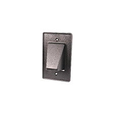 Arlington™ Reversible Low-Voltage Single Gang Entrance Plate - Black 