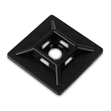 Dolphin Components 4-Way Cable Tie Mount - 1' (Black | Pack of 100) 