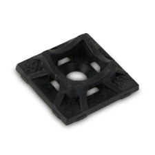Dolphin Components 4-Way Cable Tie Mount - 3/4' (Black | Pack of 100) 