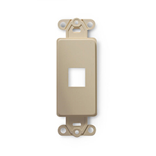 Wirepath™ 1-Port Decorative Strap - Ivory 
