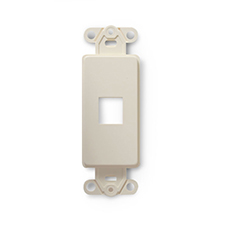 Wirepath™ 1-Port Decorative Strap - Light Almond 