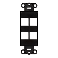 Wirepath™ 4-Port Decorative Strap - Black 