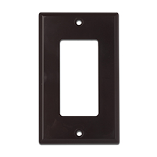 Wirepath™ Decorative Single Gang Wall Plate - Brown 