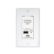 FSR™ POE to USB Charging Port Wallplate - White 