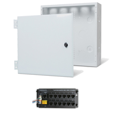 Wirepath™ 14' Enclosure Kit with Hinged Metal Door, & 1x12 RJ45 Telephone Module 