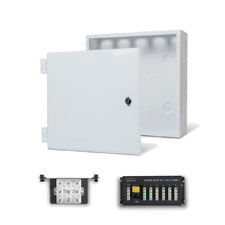 Wirepath™ 14' Enclosure Kit with Hinged Metal Door, 1x6 Telephone, and 1x8 Video Modules 
