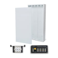 Wirepath™ 28' Enclosure Kit with Flush Metal Door, 1x6 Telephone, and 1x8 Video Modules 