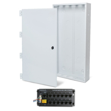 Wirepath™ 28' Enclosure Kit with Hinged Metal Door, & 1x12 RJ45 Telephone Module 
