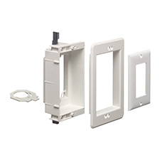 Arlington™ Recessed Single Gang Low-Voltage Mounting Bracket 