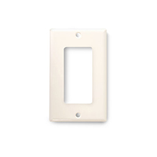 Wirepath™ Midi Decorative Single Gang Wall Plate - Light Almond                                                               
