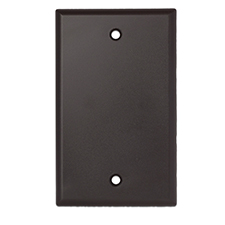 Wirepath™ Blank Standard Wall Plate - Brown 