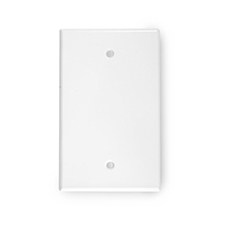 Wirepath™ Blank Standard Wall Plate - White 