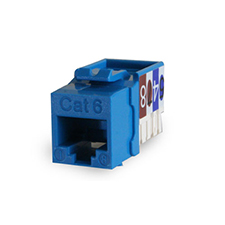Wirepath™ Cat 6 RJ45 Keystone Insert - Blue 