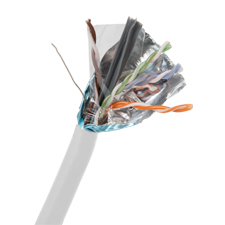 Wirepath™ Cat 6 550MHz Shielded Plenum Wire - 1000 ft. Spool (White)                                                          