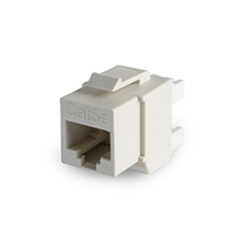 Wirepath™ Cat 5e RJ45 UTP Keystone Insert - 180 Degree (Ivory) 