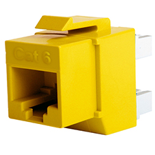 Wirepath™ Cat 6 UTP Keystone Insert with IDC Cap - 180 Degree