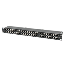 Wirepath™ Rack Mount RJ45 Cat6a Patch Panel | 48 Port 