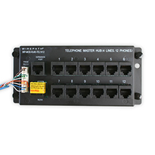 Wirepath™ 1 x 12 Telephone Module with 12-RJ45 Jacks and RJ31X Security Interface 