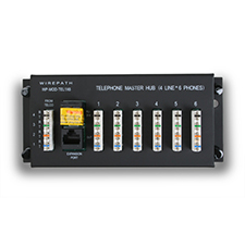 Wirepath™ 1 x 6 Telephone Distribution Module with RJ31X Security Jack 