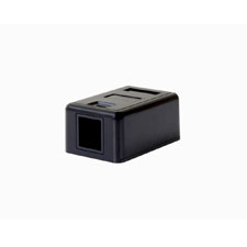 Wirepath™ Surface Mount Box - Black (1 Port) 