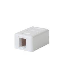 Wirepath™ Surface Mount Box - White (1 Port) 