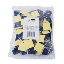 Wirepath™ Zip Ties Mounts with Adhesive Sticker 1' x 1' - Pack of 100 