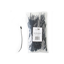 Wirepath™ 6' Push Zip Ties - Pack of 100 (Black) 
