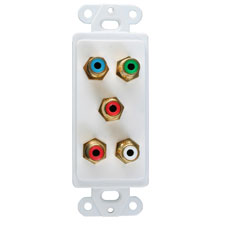 Wirepath™ Decora Strap with Component Video + Analog Audio Connectors 