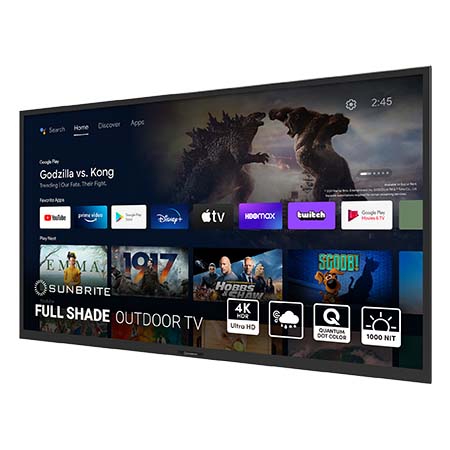 SunBrite™ Veranda 3 Full-Shade 4K HDR Outdoor Smart TV - 65' | Black 