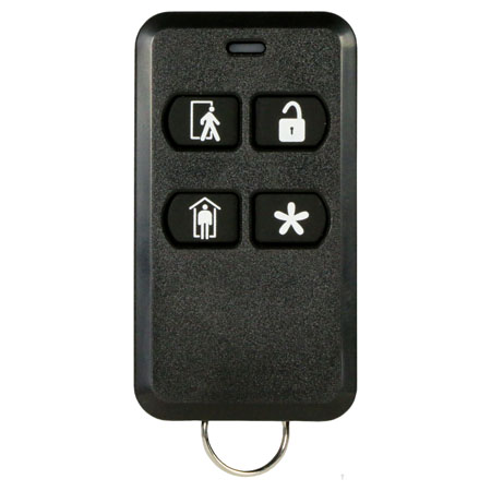 2GIG KEY2E-345 eSeries Enhanced 4-Button Key Ring Remote 