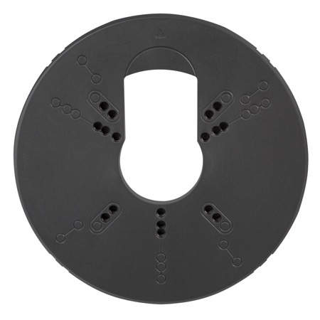 Luma Surveillance™ Gang Plate for Electric Gang Box (Single Pack) | Black 