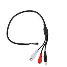 Wirepath™ Surveillance Mini Microphone 12V DC Amplified 