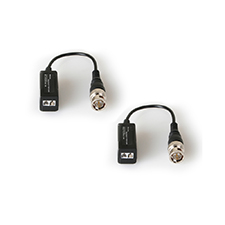 Wirepath™ Surveillance Mini Passive Video Balun with Pigtail and Screw Terminals - Pair 