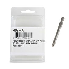 Phillips Power Bit Hex Drive - #2 