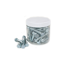 Hex Head Lag Screws - 3/8' x 2' (Jar of 50) 