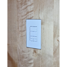 Wall-Smart Solid Surface Mount for Snap One Control4 Contemporary Lighting Devices | 1-Gang 