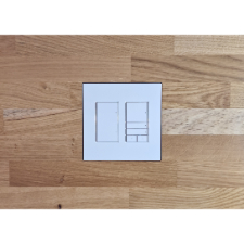 Wall-Smart Solid Surface Mount for Snap One Control4 Contemporary Lighting Devices | 2-Gang 
