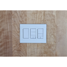 Wall-Smart Solid Surface Mount for Control4 Contemporary Lighting Devices 3 Gang 