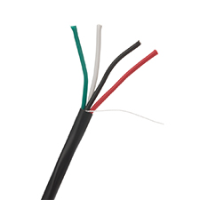 Wirepath™ 14-Gauge 4-Conductor Plenum Speaker Wire - 500 ft. Nest in Box (Black) 